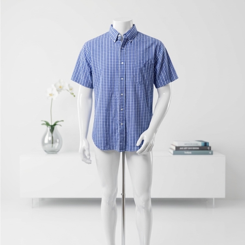 Ralph Lauren Blue Plaid Casual Shirt